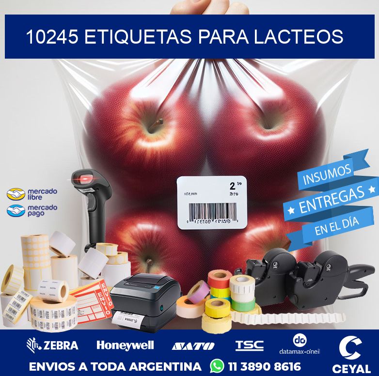 10245 ETIQUETAS PARA LACTEOS