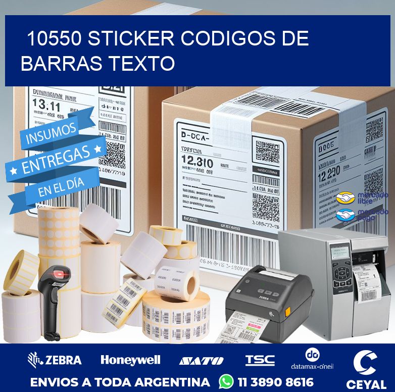 10550 STICKER CODIGOS DE BARRAS TEXTO