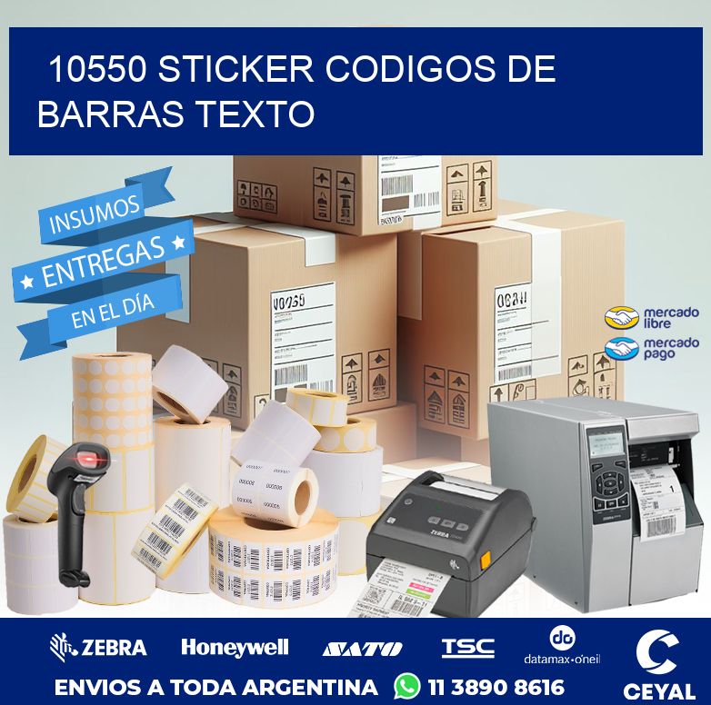 10550 STICKER CODIGOS DE BARRAS TEXTO