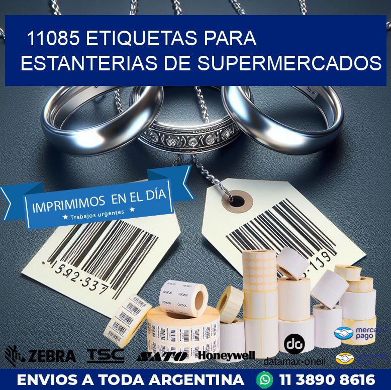 11085 ETIQUETAS PARA ESTANTERIAS DE SUPERMERCADOS
