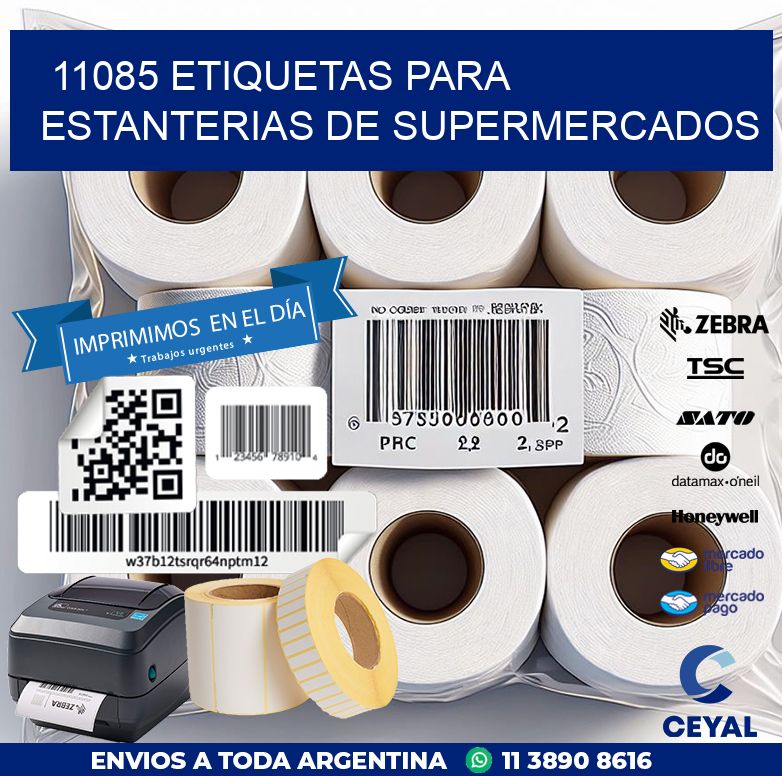 11085 ETIQUETAS PARA ESTANTERIAS DE SUPERMERCADOS