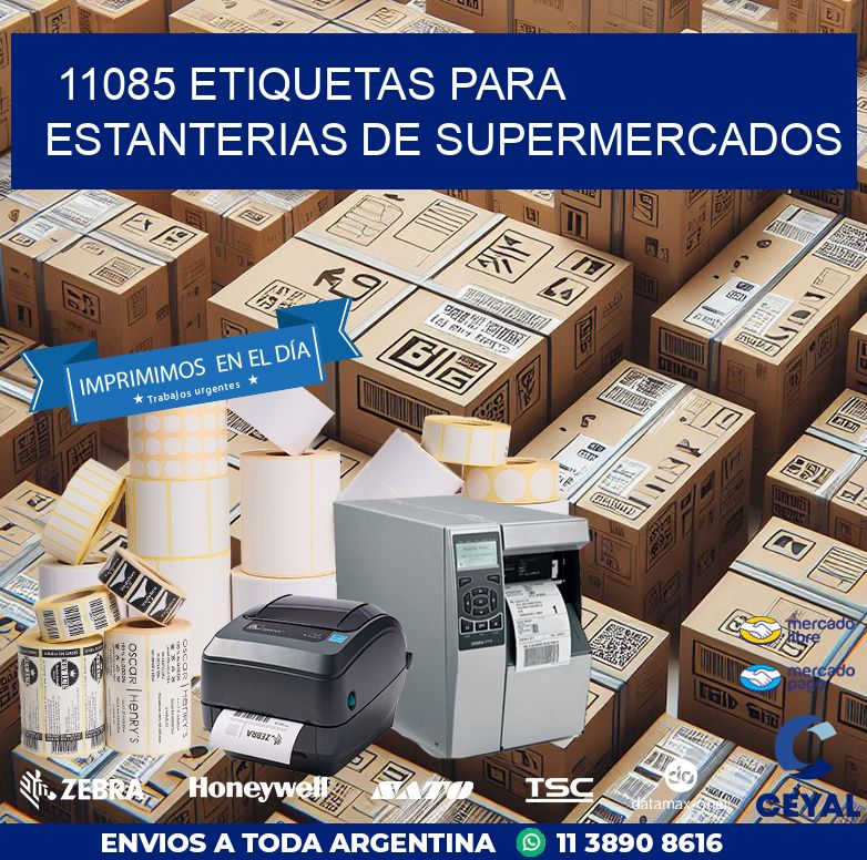 11085 ETIQUETAS PARA ESTANTERIAS DE SUPERMERCADOS