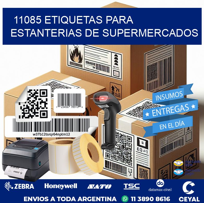 11085 ETIQUETAS PARA ESTANTERIAS DE SUPERMERCADOS