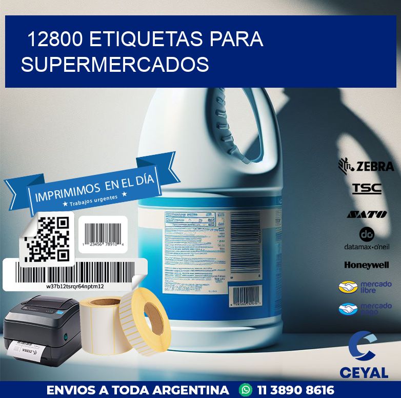 12800 ETIQUETAS PARA SUPERMERCADOS