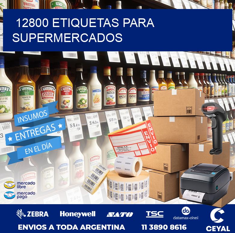 12800 ETIQUETAS PARA SUPERMERCADOS