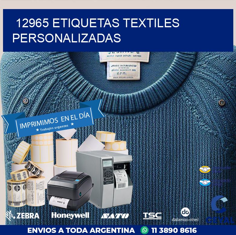 12965 ETIQUETAS TEXTILES PERSONALIZADAS