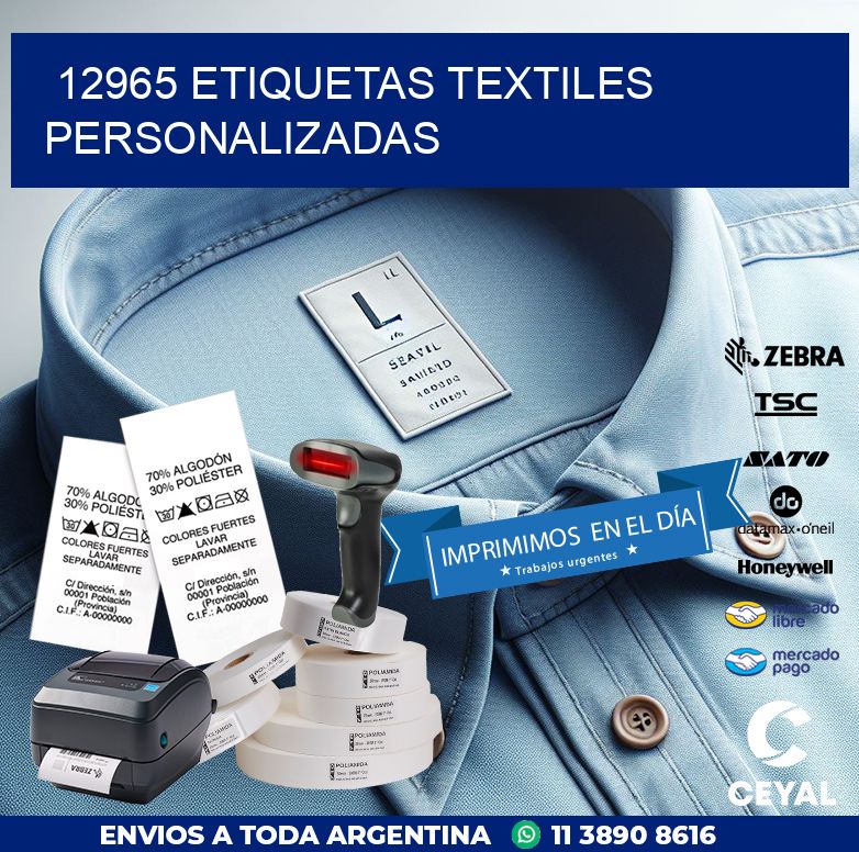 12965 ETIQUETAS TEXTILES PERSONALIZADAS