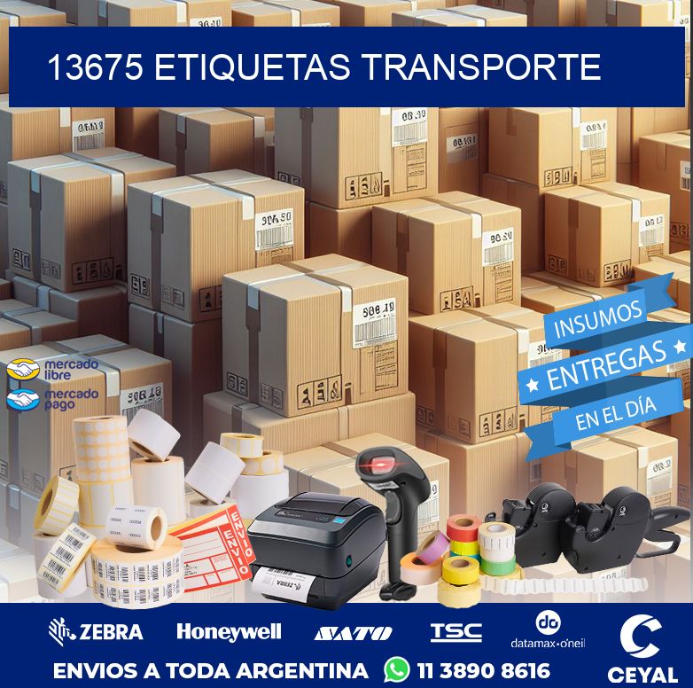 13675 ETIQUETAS TRANSPORTE