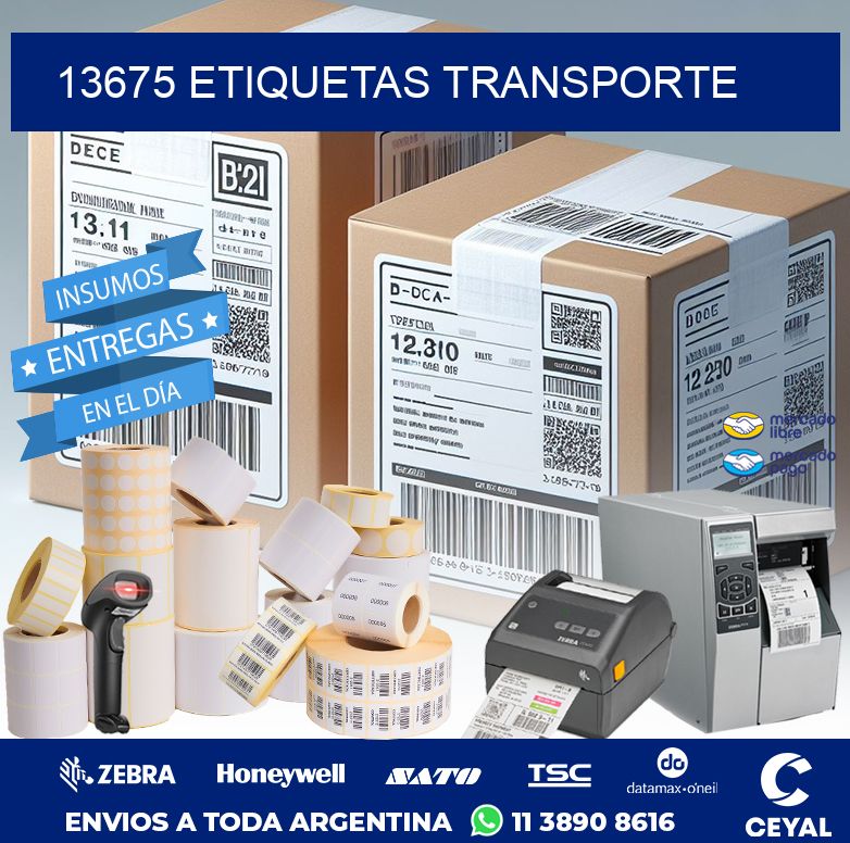 13675 ETIQUETAS TRANSPORTE