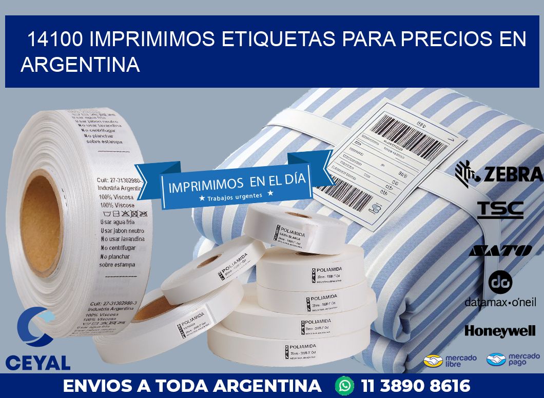 14100 IMPRIMIMOS ETIQUETAS PARA PRECIOS EN ARGENTINA