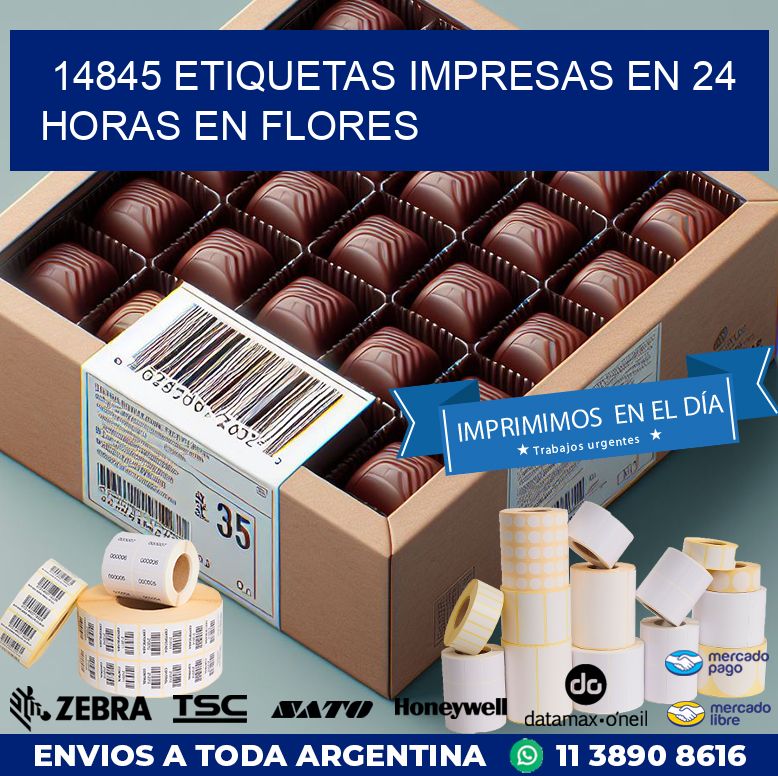 14845 ETIQUETAS IMPRESAS EN 24 HORAS EN FLORES