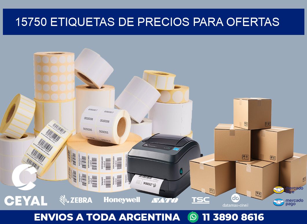 15750 ETIQUETAS DE PRECIOS PARA OFERTAS