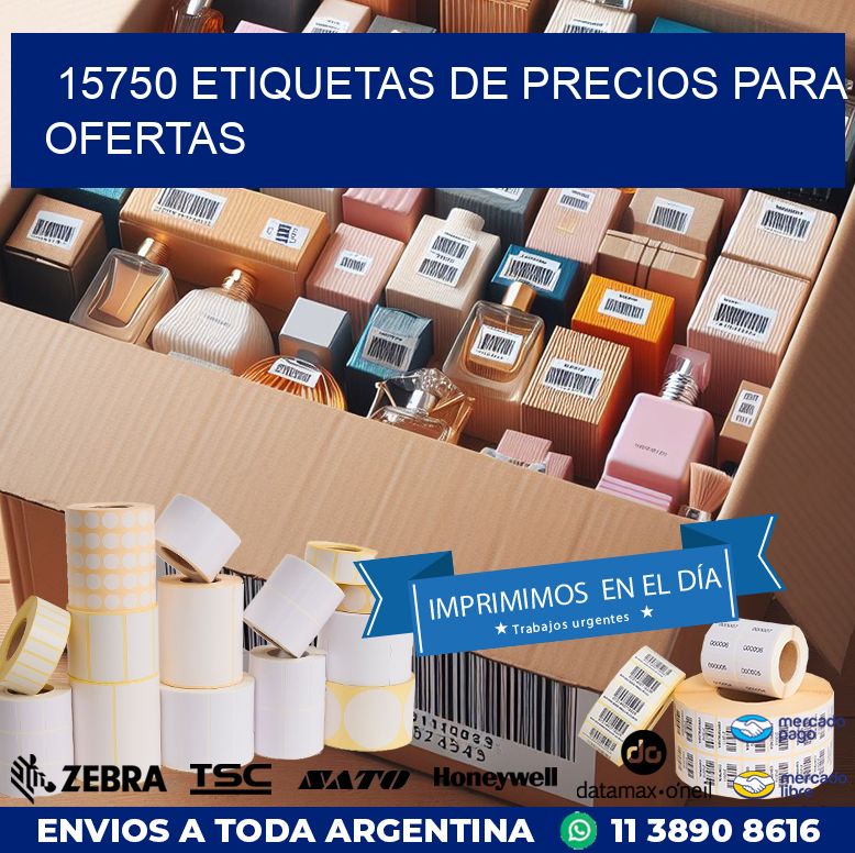 15750 ETIQUETAS DE PRECIOS PARA OFERTAS