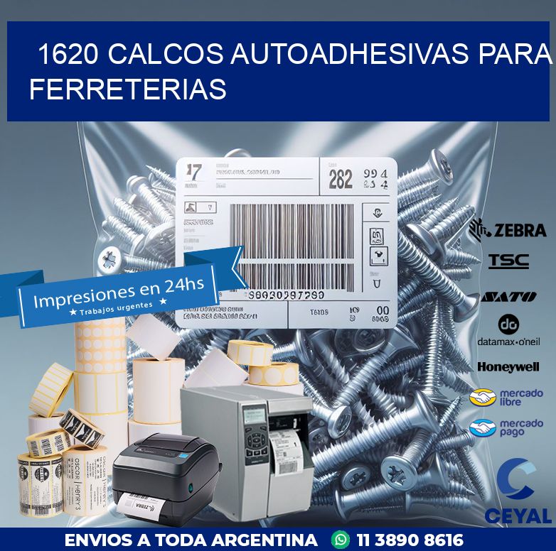 1620 CALCOS AUTOADHESIVAS PARA FERRETERIAS
