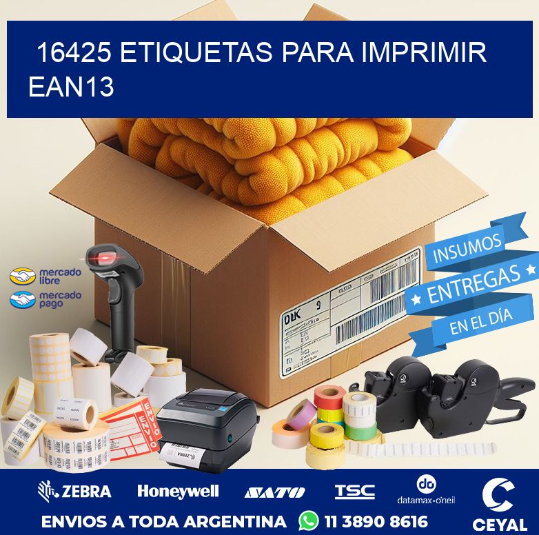 16425 ETIQUETAS PARA IMPRIMIR EAN13
