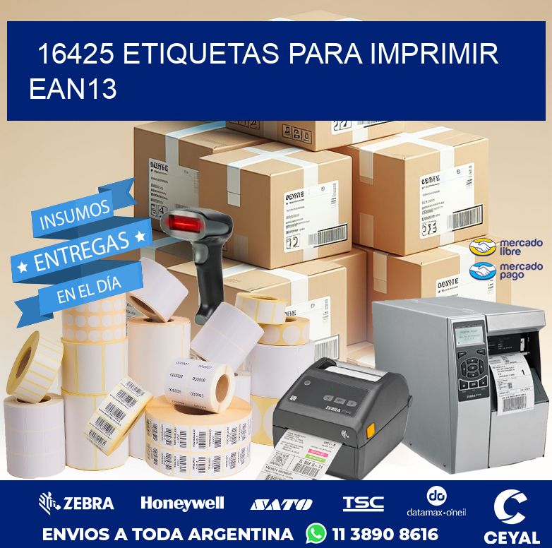 16425 ETIQUETAS PARA IMPRIMIR EAN13