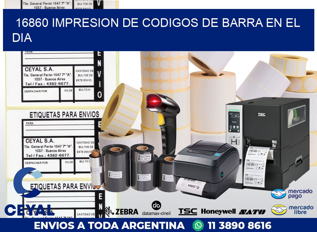 16860 IMPRESION DE CODIGOS DE BARRA EN EL DIA