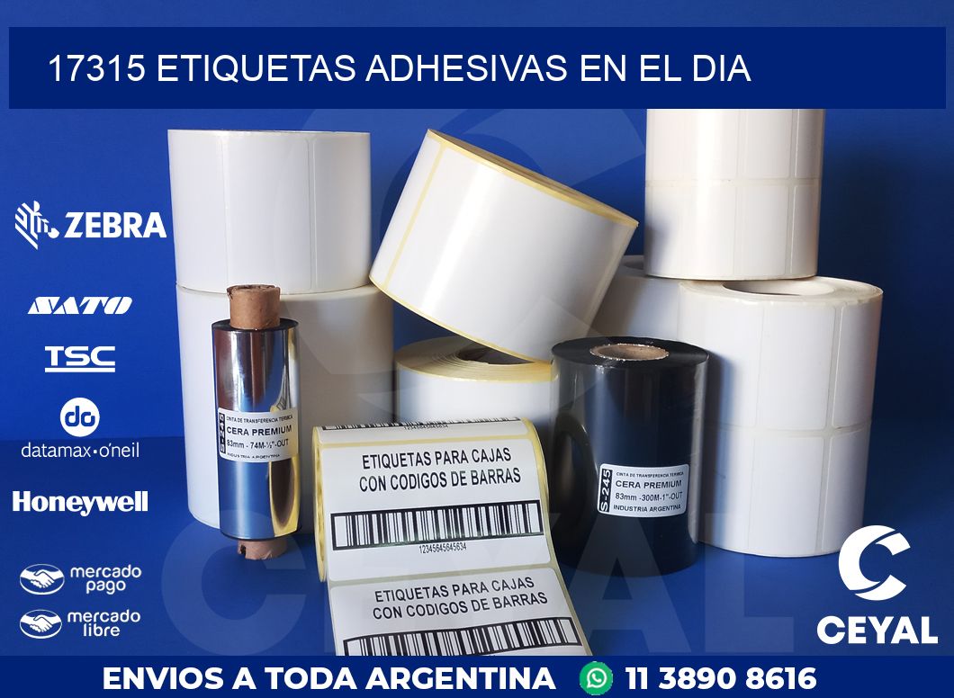 17315 ETIQUETAS ADHESIVAS EN EL DIA