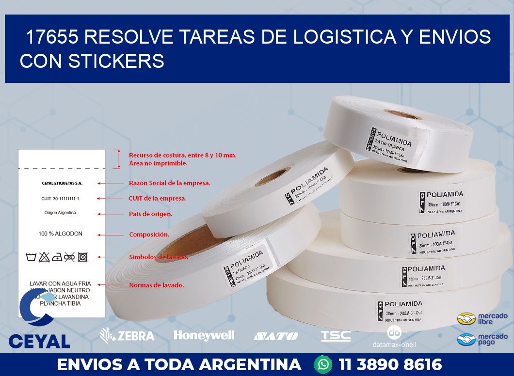 17655 RESOLVE TAREAS DE LOGISTICA Y ENVIOS CON STICKERS