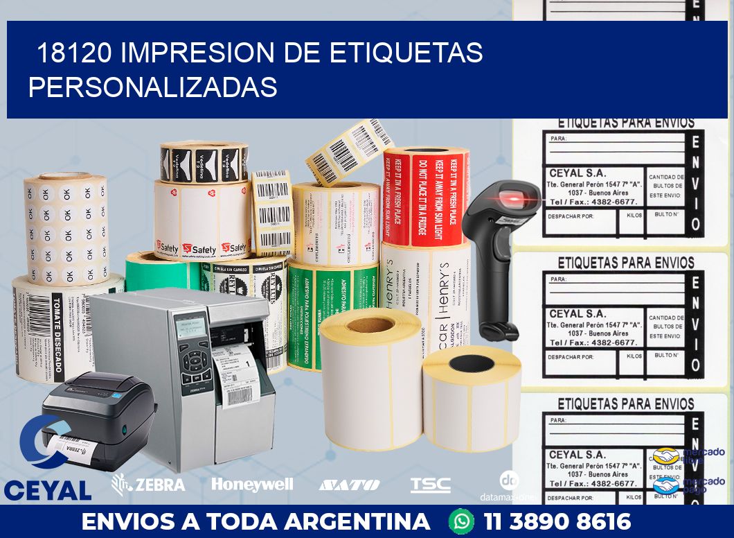 18120 IMPRESION DE ETIQUETAS PERSONALIZADAS