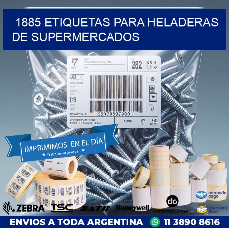 1885 ETIQUETAS PARA HELADERAS DE SUPERMERCADOS