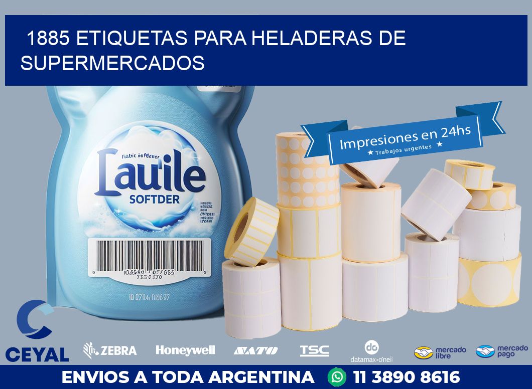 1885 ETIQUETAS PARA HELADERAS DE SUPERMERCADOS