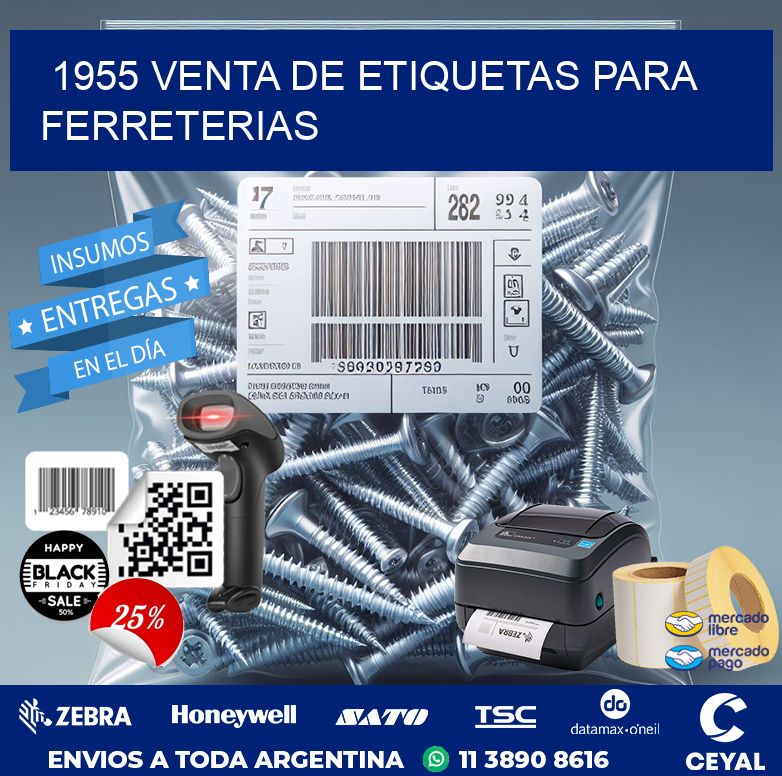 1955 VENTA DE ETIQUETAS PARA FERRETERIAS