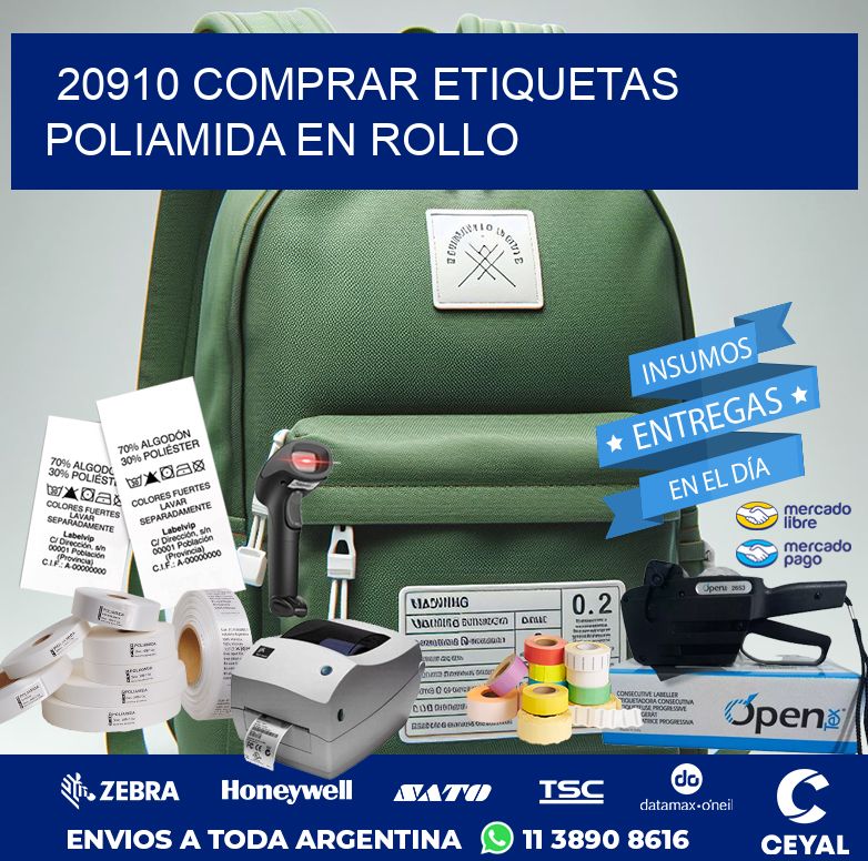 20910 COMPRAR ETIQUETAS POLIAMIDA EN ROLLO