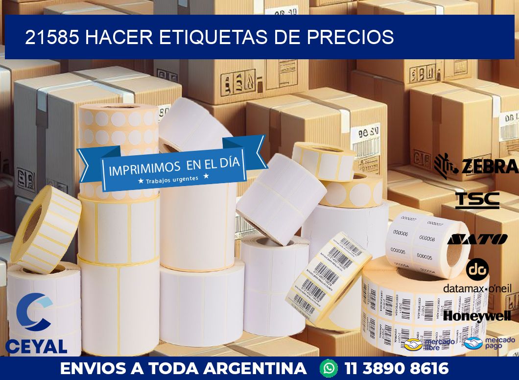 21585 HACER ETIQUETAS DE PRECIOS