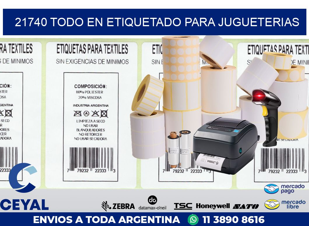 21740 TODO EN ETIQUETADO PARA JUGUETERIAS