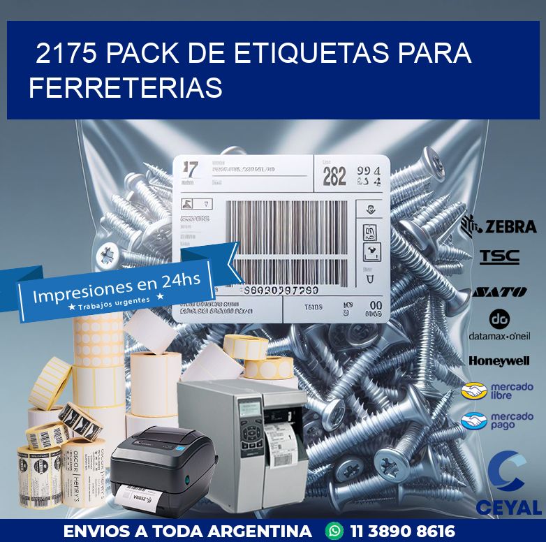 2175 PACK DE ETIQUETAS PARA FERRETERIAS
