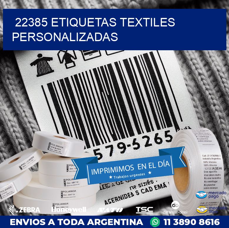 22385 ETIQUETAS TEXTILES PERSONALIZADAS