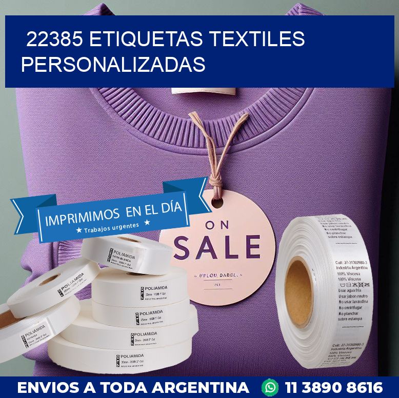 22385 ETIQUETAS TEXTILES PERSONALIZADAS
