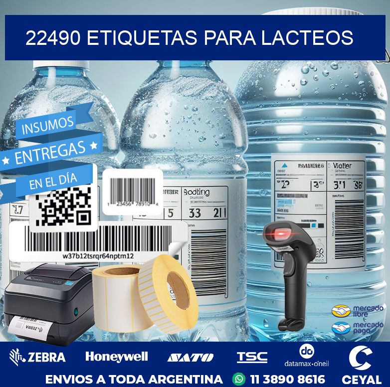 22490 ETIQUETAS PARA LACTEOS