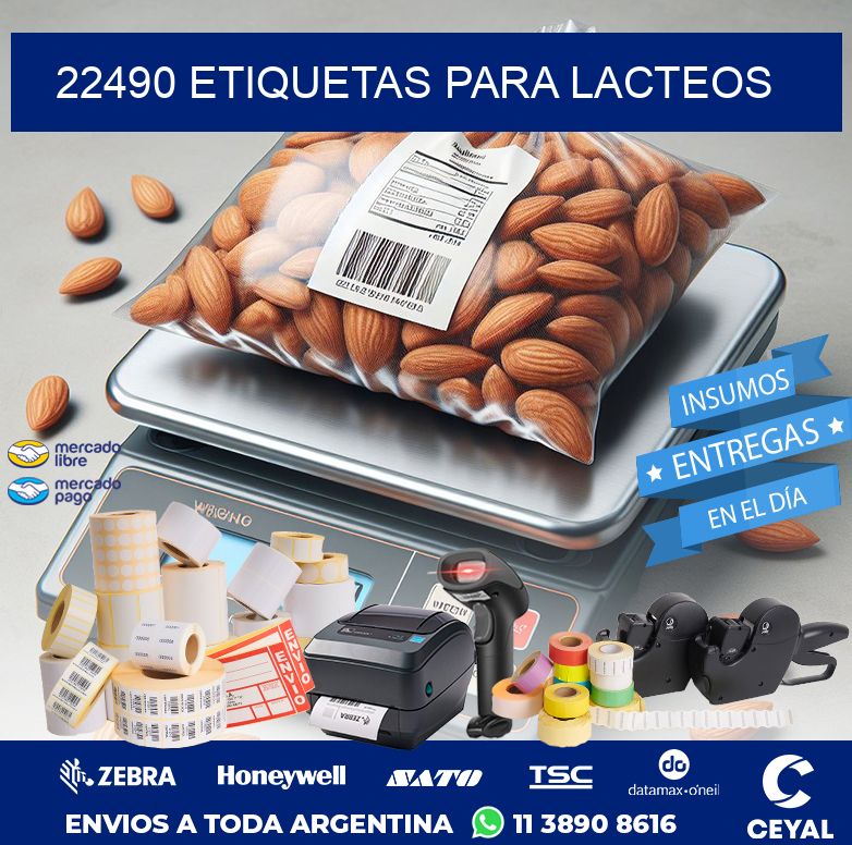 22490 ETIQUETAS PARA LACTEOS