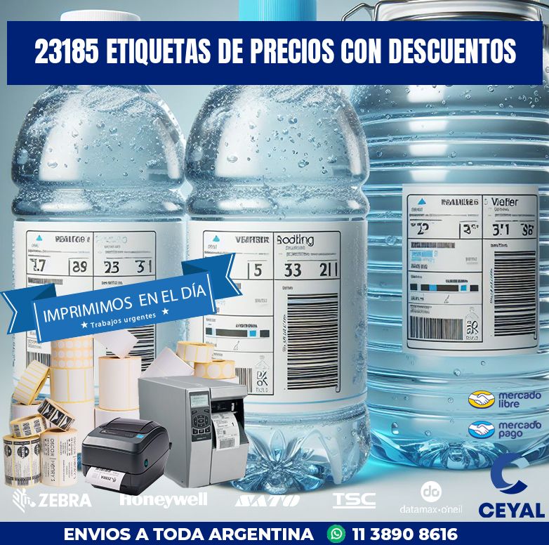 23185 ETIQUETAS DE PRECIOS CON DESCUENTOS