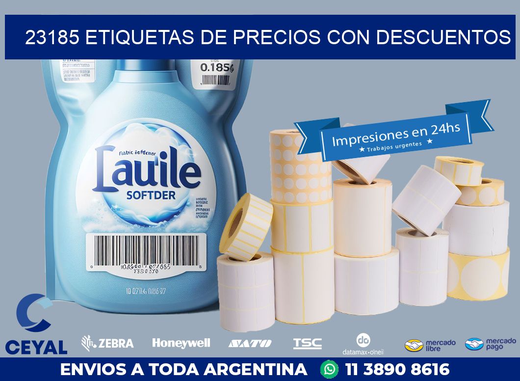 23185 ETIQUETAS DE PRECIOS CON DESCUENTOS