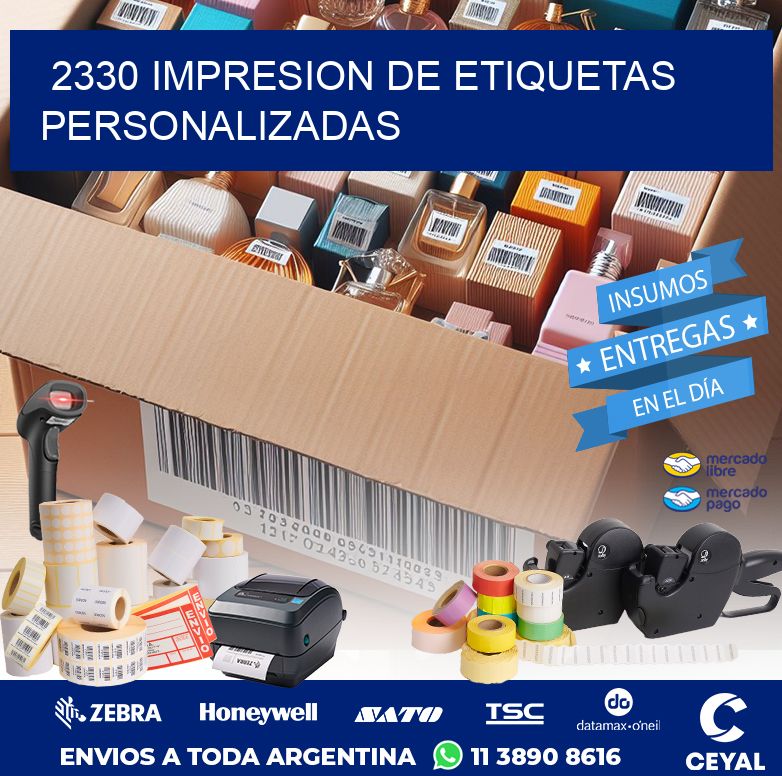 2330 IMPRESION DE ETIQUETAS PERSONALIZADAS
