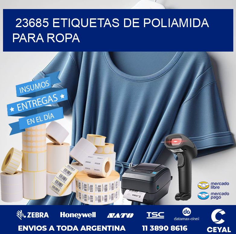 23685 ETIQUETAS DE POLIAMIDA PARA ROPA