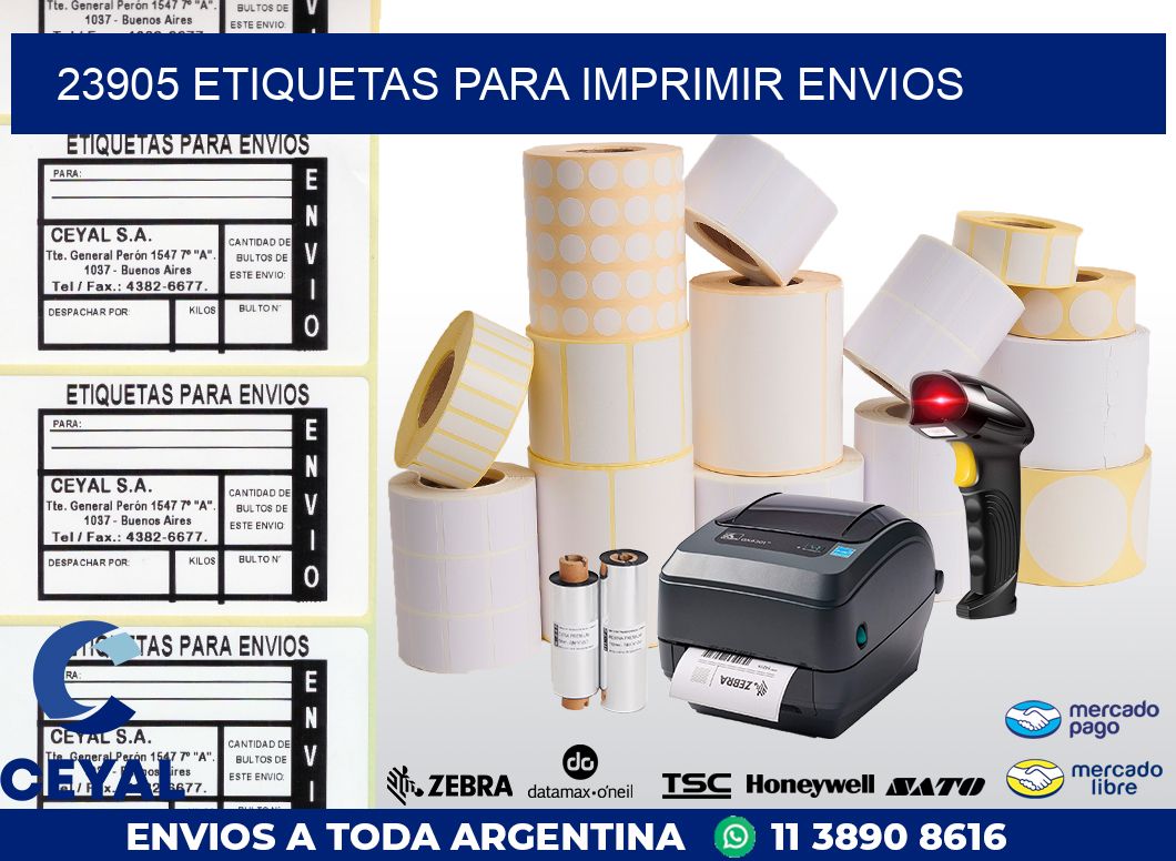 23905 ETIQUETAS PARA IMPRIMIR ENVIOS