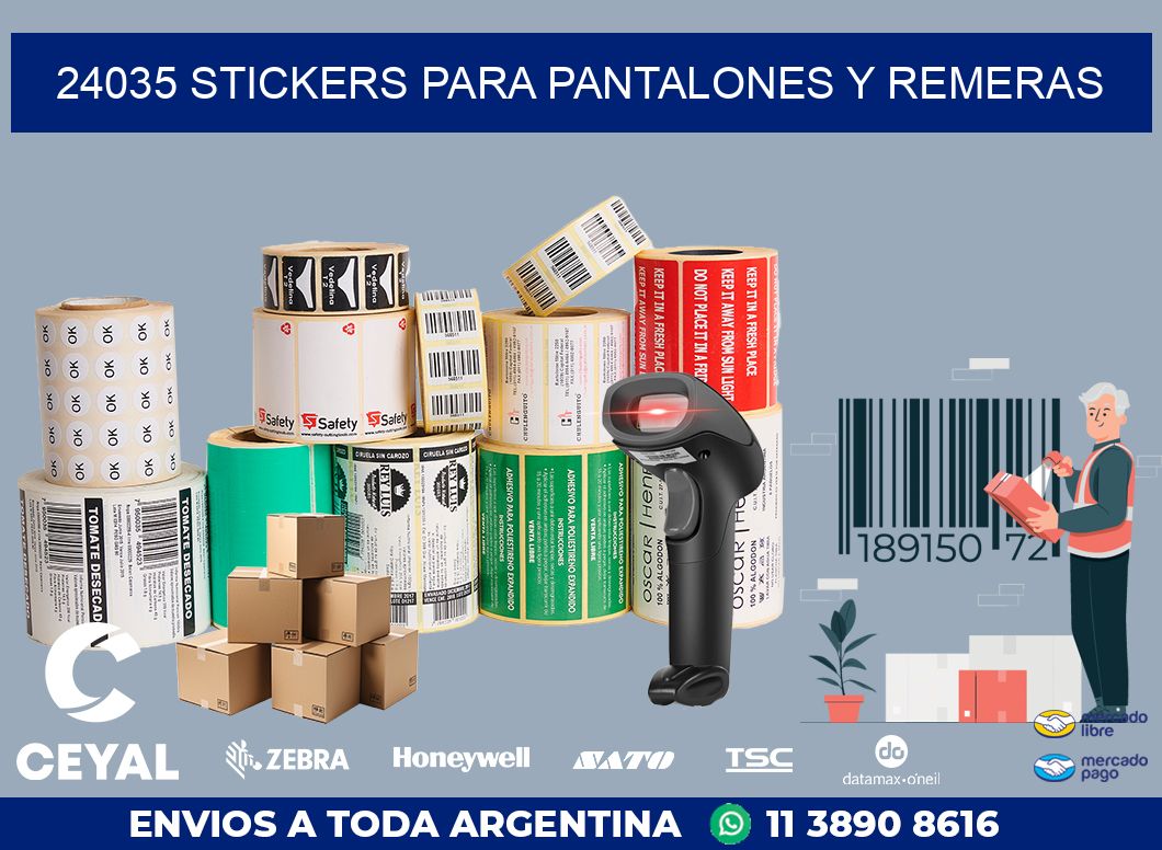 24035 STICKERS PARA PANTALONES Y REMERAS