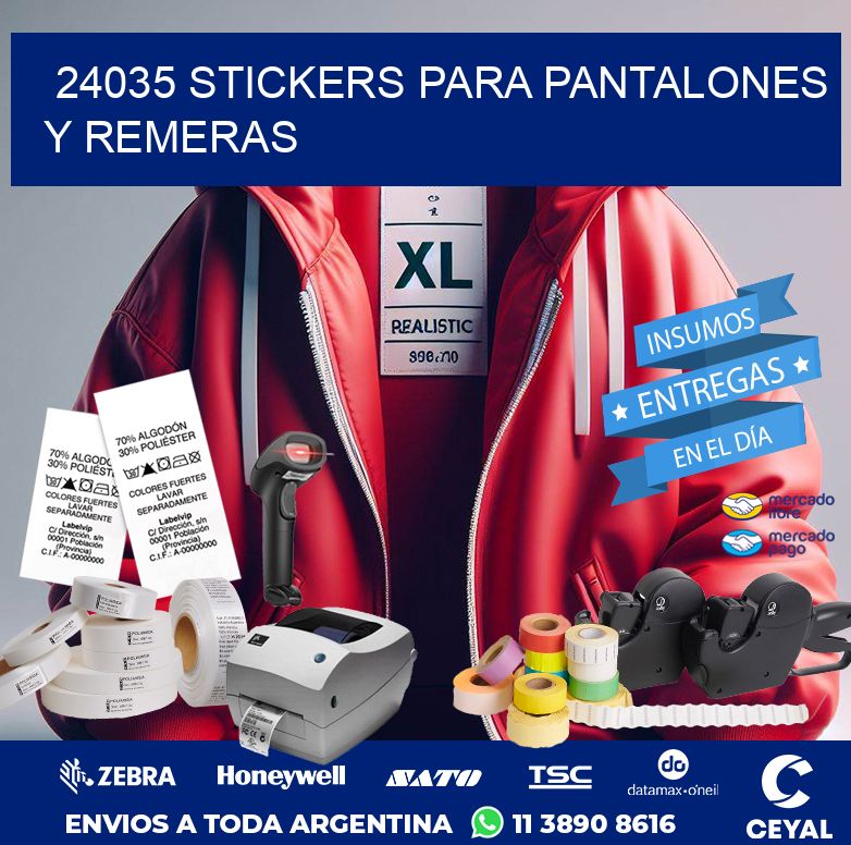 24035 STICKERS PARA PANTALONES Y REMERAS