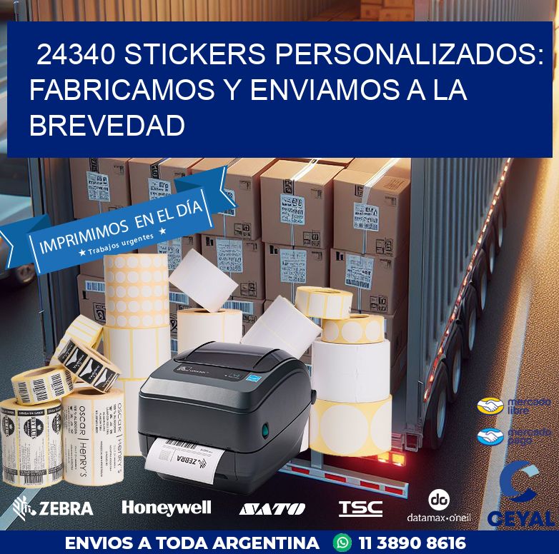 24340 STICKERS PERSONALIZADOS: FABRICAMOS Y ENVIAMOS A LA BREVEDAD