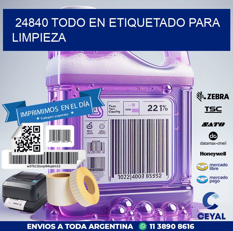 24840 TODO EN ETIQUETADO PARA LIMPIEZA