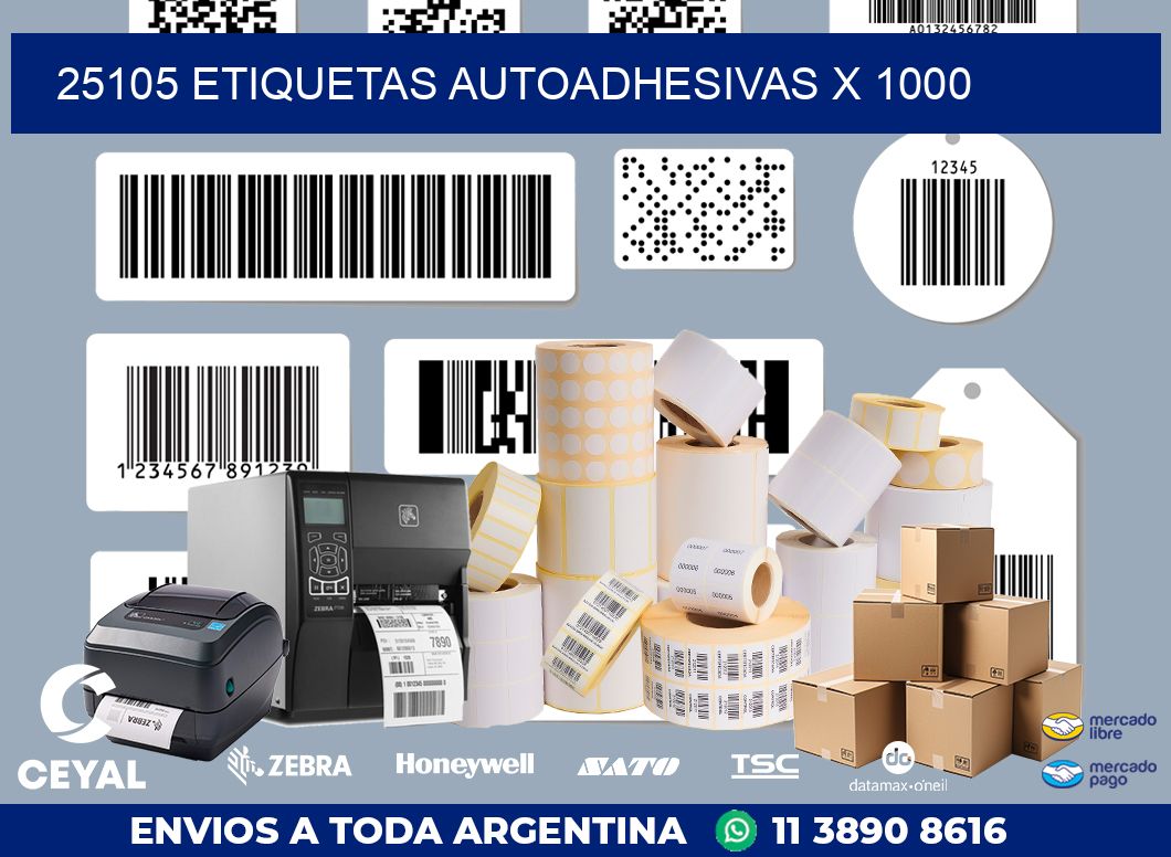 25105 ETIQUETAS AUTOADHESIVAS X 1000