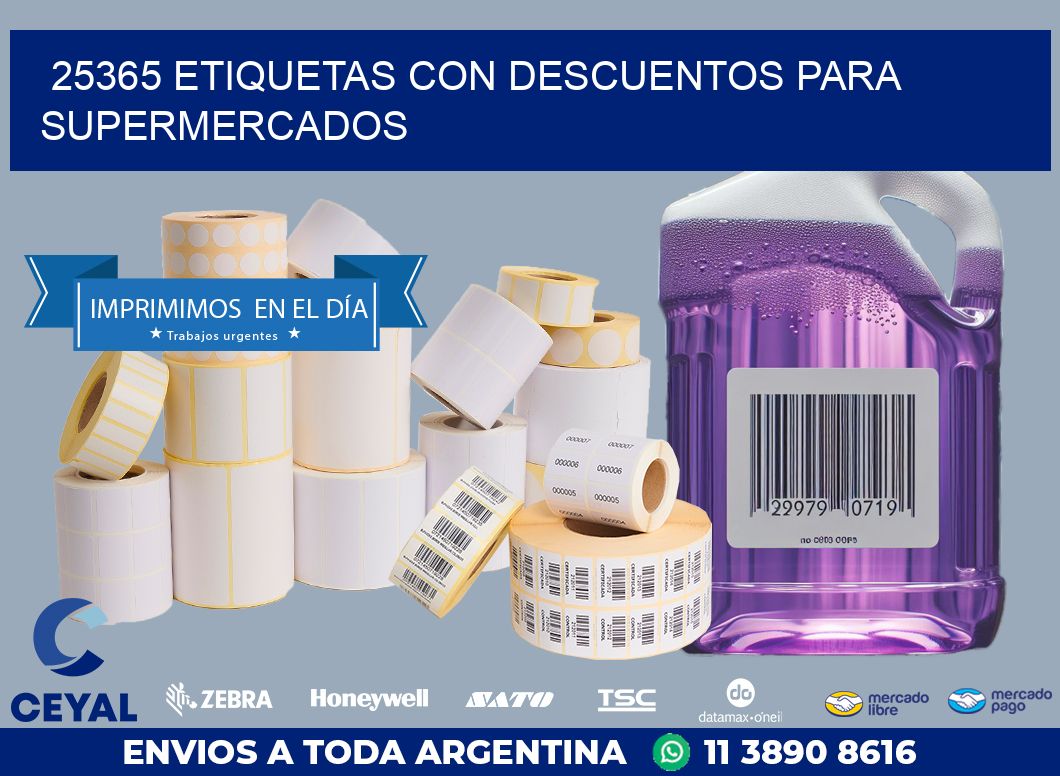 25365 ETIQUETAS CON DESCUENTOS PARA SUPERMERCADOS