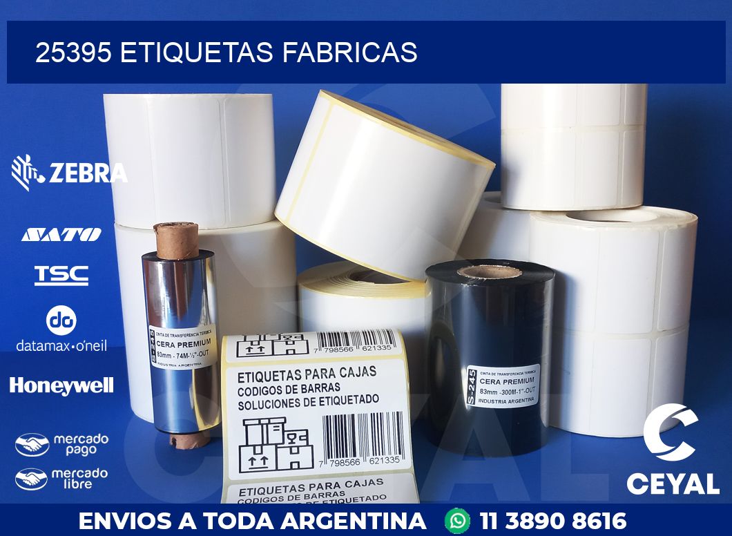 25395 ETIQUETAS FABRICAS