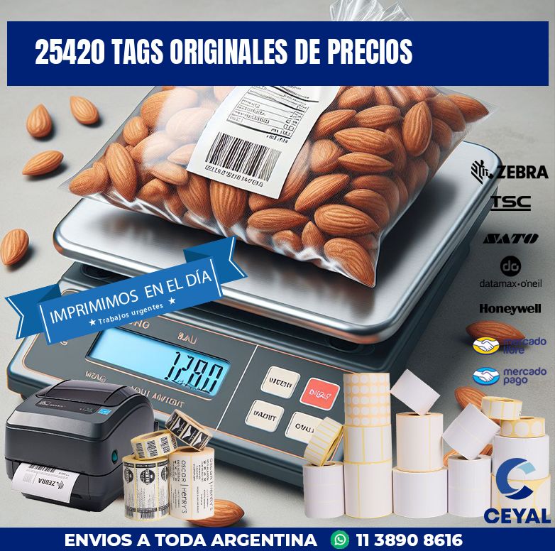 25420 TAGS ORIGINALES DE PRECIOS