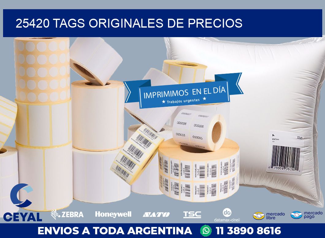 25420 TAGS ORIGINALES DE PRECIOS