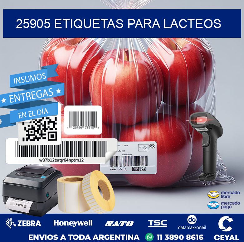 25905 ETIQUETAS PARA LACTEOS